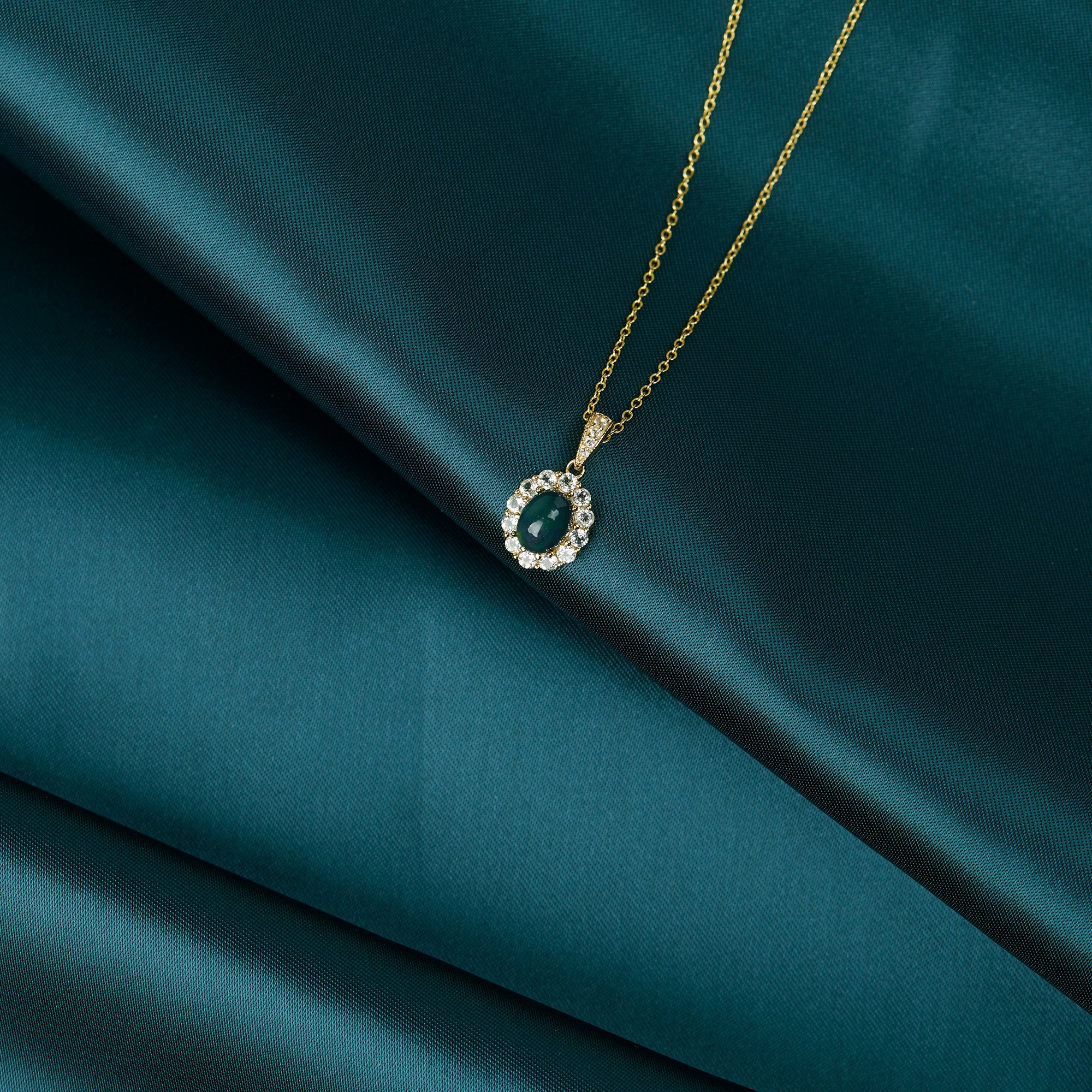 Cetus Pendant - Black Opal