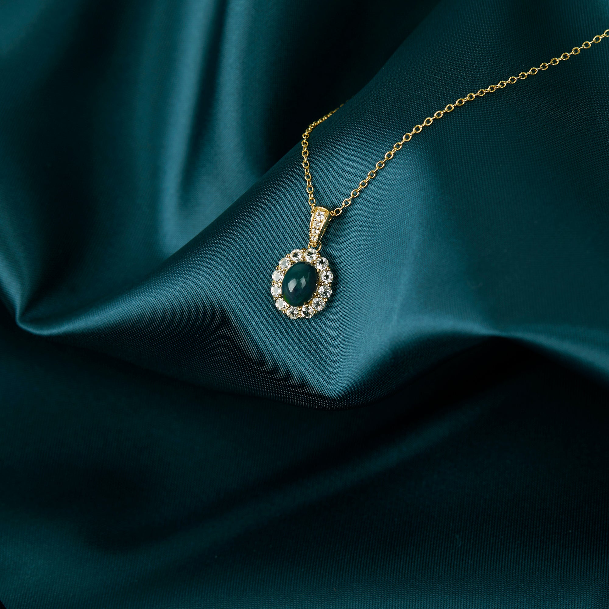 Cetus Pendant - Black Opal